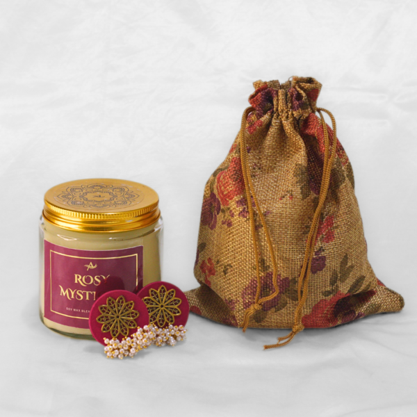 scented candle gift for her gifting rakhi rakshabandhan rose candle