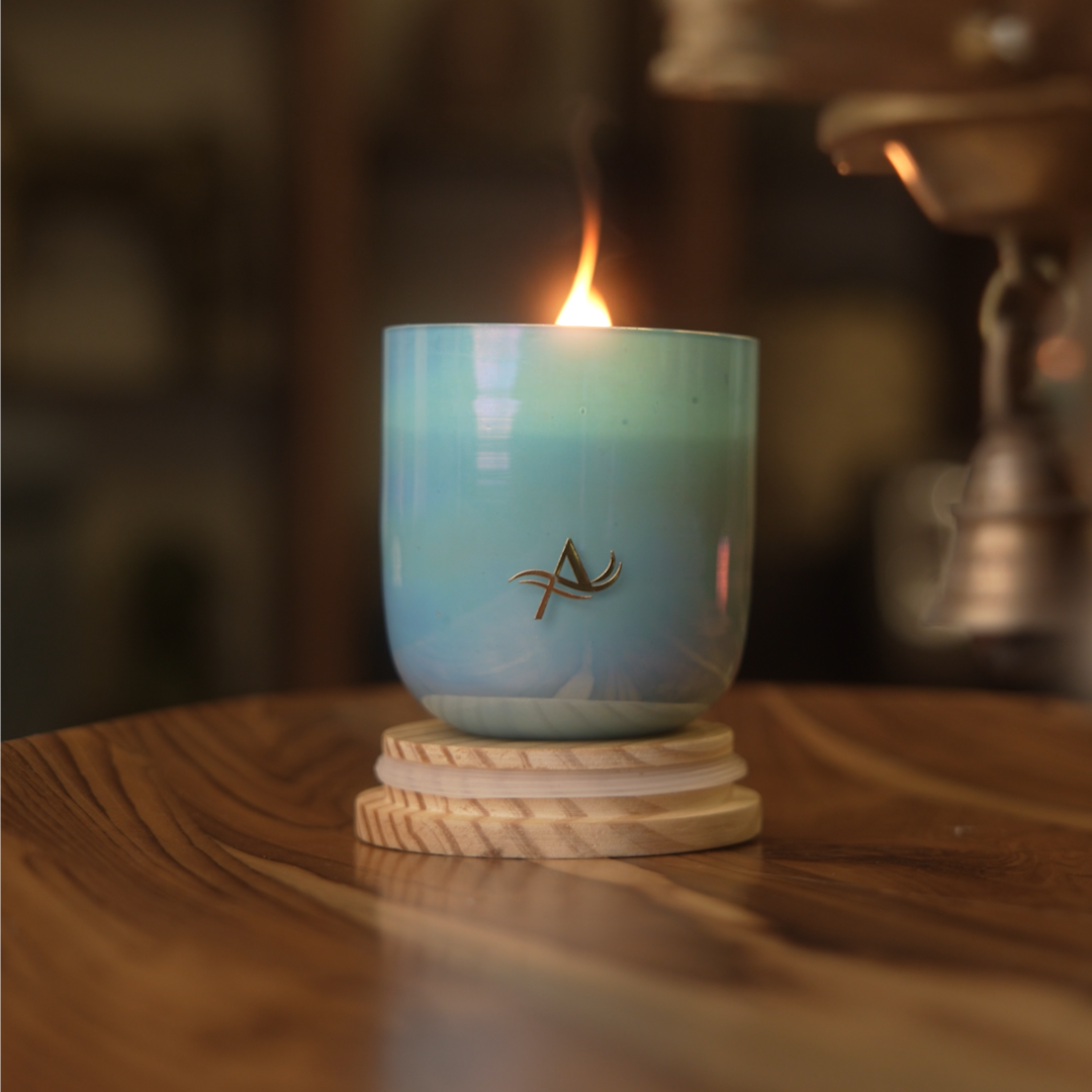 Ocean's Azure scented candles aromatherapy essential oil candles pahal wellness