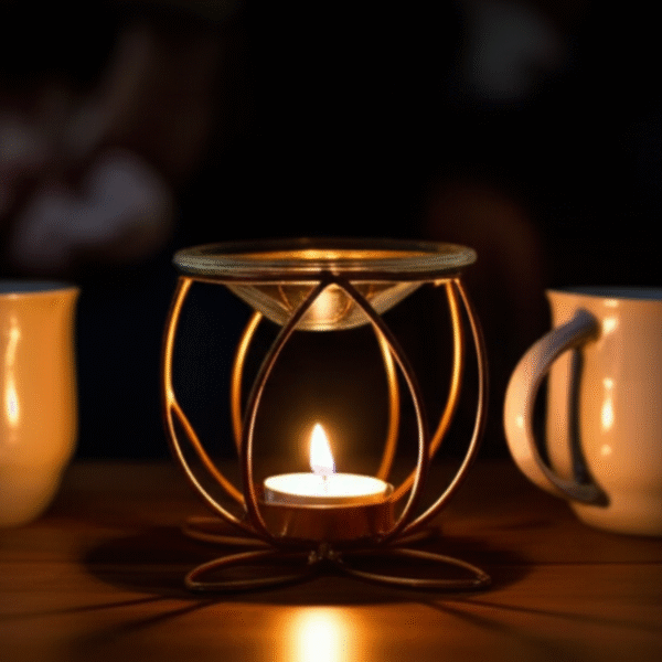 lotus shaped metal aroma diffusor